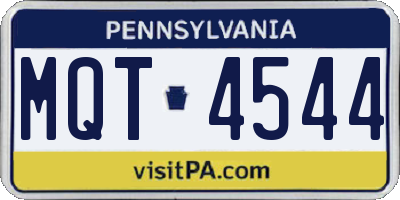 PA license plate MQT4544
