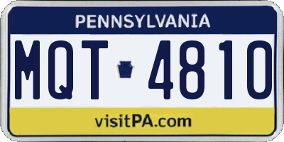 PA license plate MQT4810