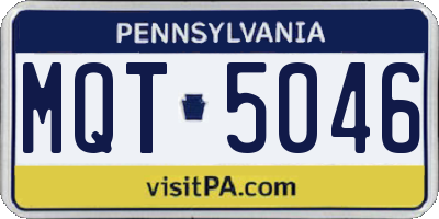 PA license plate MQT5046