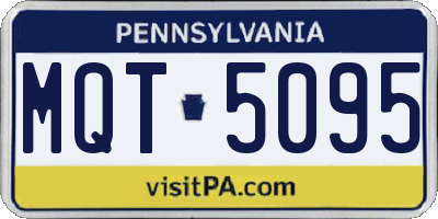 PA license plate MQT5095