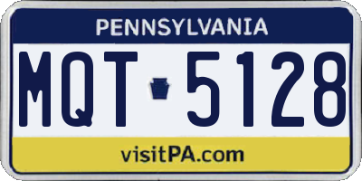 PA license plate MQT5128