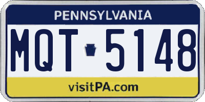 PA license plate MQT5148