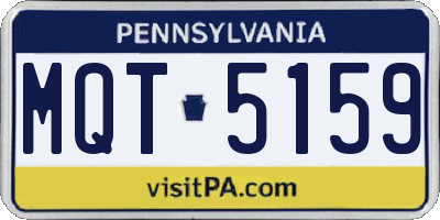 PA license plate MQT5159