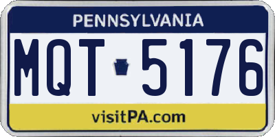PA license plate MQT5176