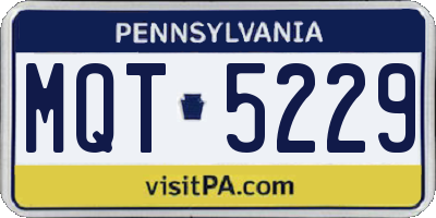 PA license plate MQT5229