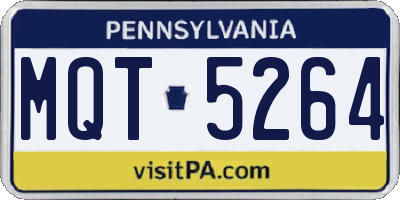 PA license plate MQT5264