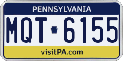 PA license plate MQT6155
