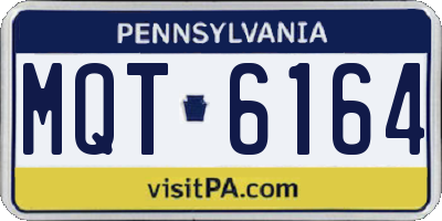 PA license plate MQT6164