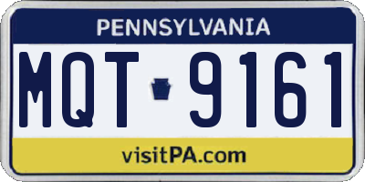 PA license plate MQT9161
