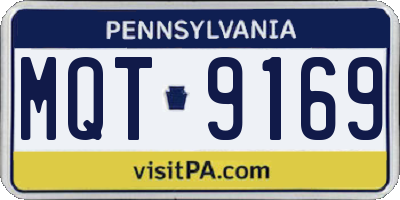 PA license plate MQT9169