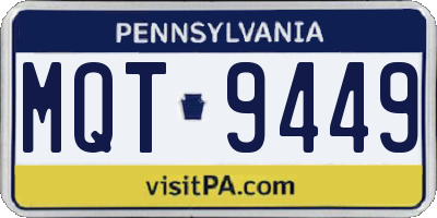 PA license plate MQT9449