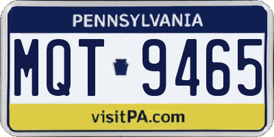 PA license plate MQT9465