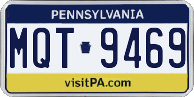 PA license plate MQT9469