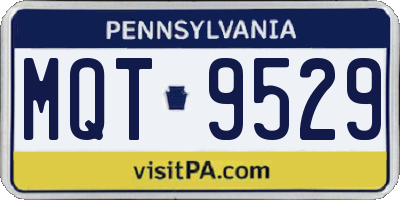 PA license plate MQT9529