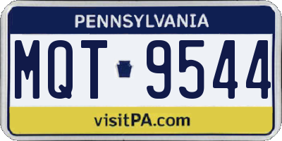 PA license plate MQT9544