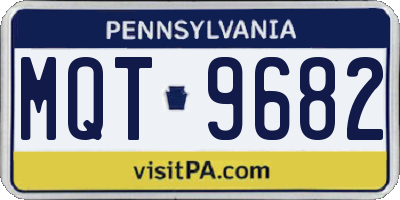 PA license plate MQT9682