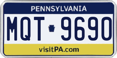 PA license plate MQT9690