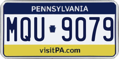 PA license plate MQU9079