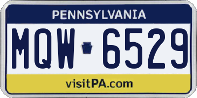 PA license plate MQW6529