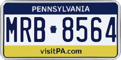 PA license plate MRB8564