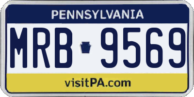 PA license plate MRB9569