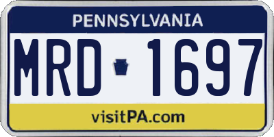 PA license plate MRD1697