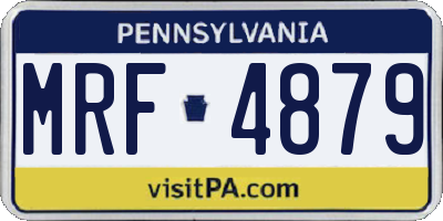 PA license plate MRF4879