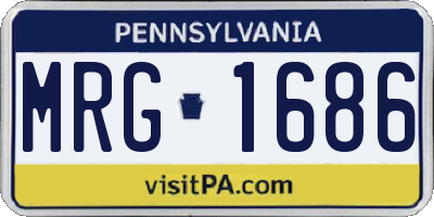 PA license plate MRG1686