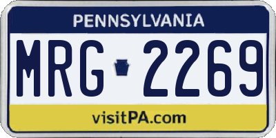 PA license plate MRG2269