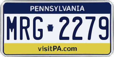 PA license plate MRG2279