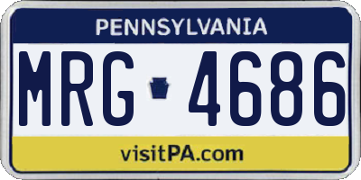 PA license plate MRG4686