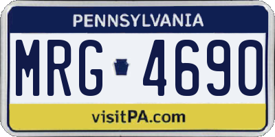 PA license plate MRG4690
