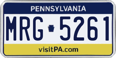 PA license plate MRG5261
