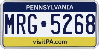 PA license plate MRG5268