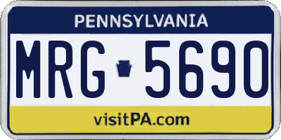 PA license plate MRG5690