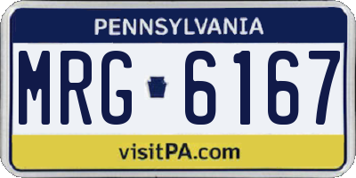 PA license plate MRG6167