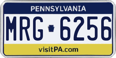PA license plate MRG6256