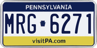 PA license plate MRG6271