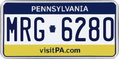 PA license plate MRG6280