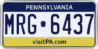 PA license plate MRG6437