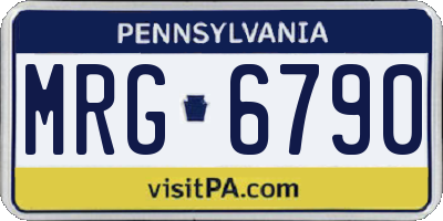 PA license plate MRG6790