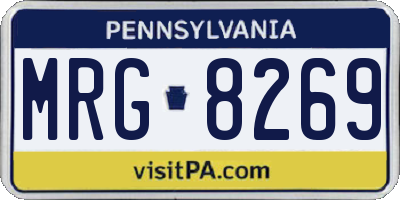 PA license plate MRG8269