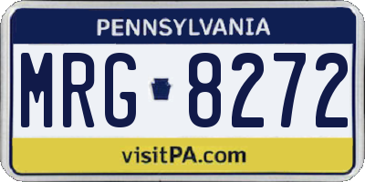 PA license plate MRG8272