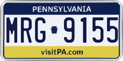 PA license plate MRG9155
