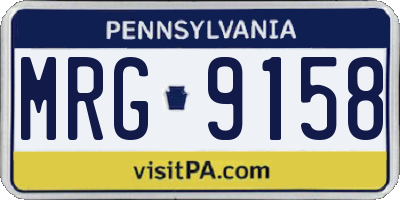 PA license plate MRG9158