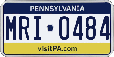 PA license plate MRI0484