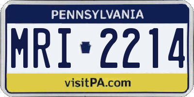 PA license plate MRI2214
