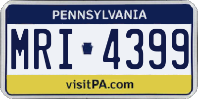 PA license plate MRI4399
