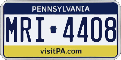 PA license plate MRI4408