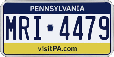 PA license plate MRI4479